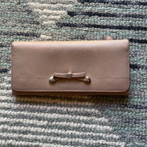 Prada Cammeo Saffiano Leather Bow Flap Wallet